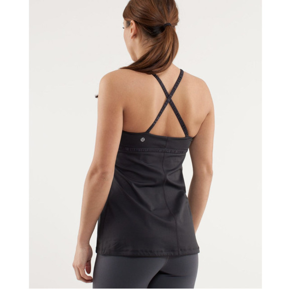Lululemon Cross Back Cinchable Loose Tank Black 4 NWOT - Picture 2 of 11